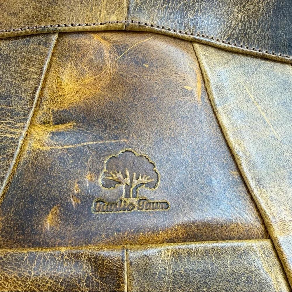 Rustic Town‎ Brown Leather John Duffle Bag - Weekender Bag